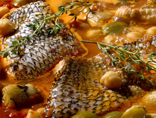 Braised Spanish Black Sea Bass