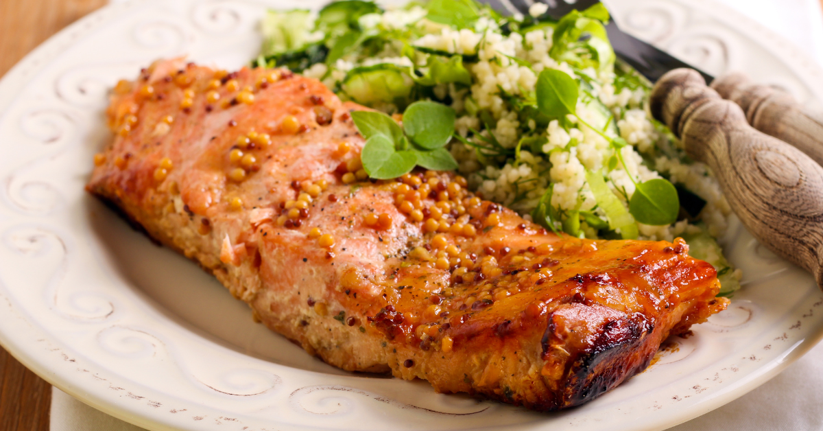 Sweet & Tangy Perfection: Baked Honey Mustard Salmon That Crisps to Perfection!