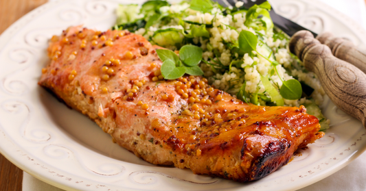 Sweet & Tangy Perfection: Baked Honey Mustard Salmon That Crisps to Perfection!