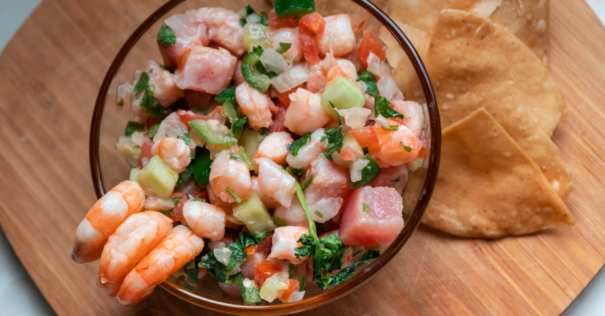 Zesty Citrus Ceviche: A No-Cook Delight with Shrimp and Avocado!