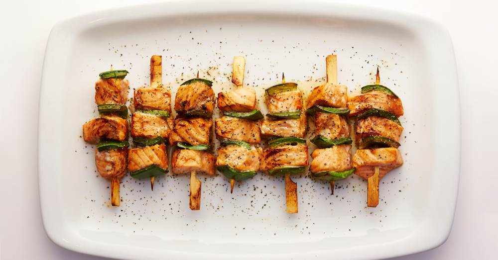 Grill Up Some Flavor: Irresistible Salmon Teriyaki Skewers for Your Summer Feast!