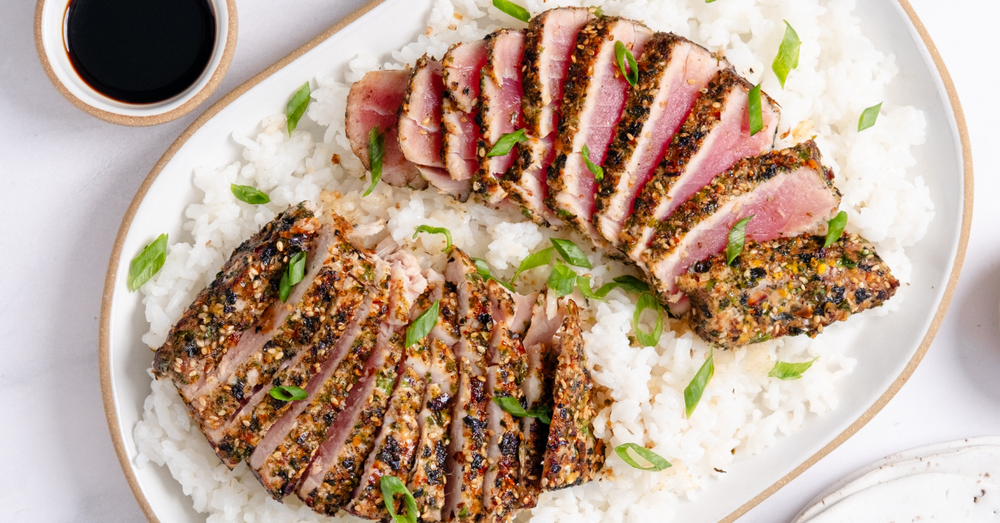 Savor the Ocean: Quick & Elegant Sesame-Crusted Tuna with Soy Dipping Sauce